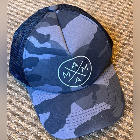 MAMA X- trucker SnapBack- black&gray camouflage- OSFM - EUC! - Picture 1 of 6